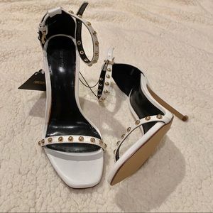 White Strappy Heels